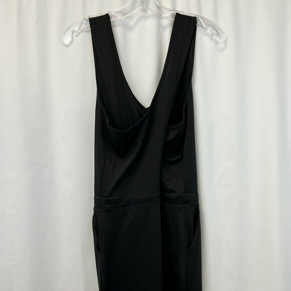 Emerald Sundae Womens Jumpsuit Black Stretch V Neck Sleeveless Straight Leg S - Picture 4 of 11